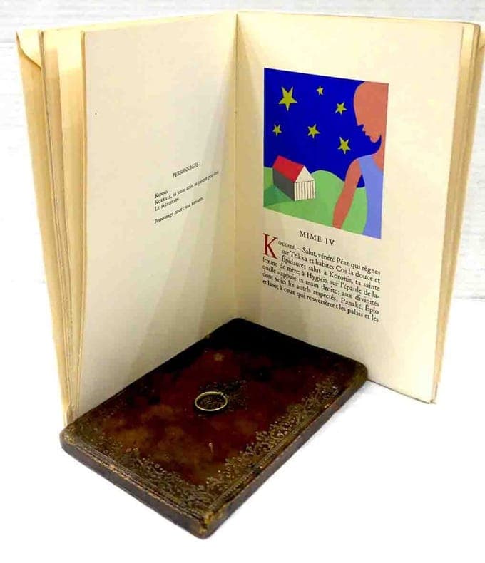 Mimes d'Hérondas. Traduits en langage populaire par Jacques Dyssord.