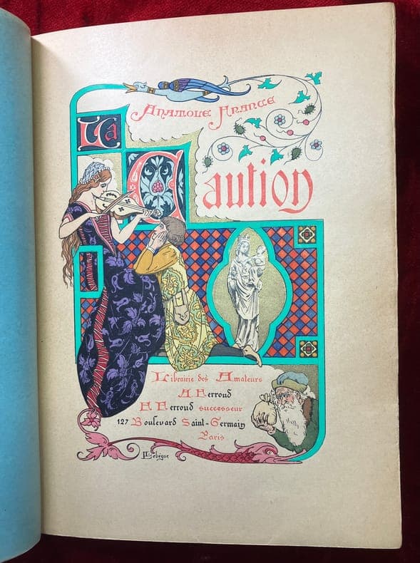 La Caution. Conte. Manuscrit et images de Léon Lebègue.