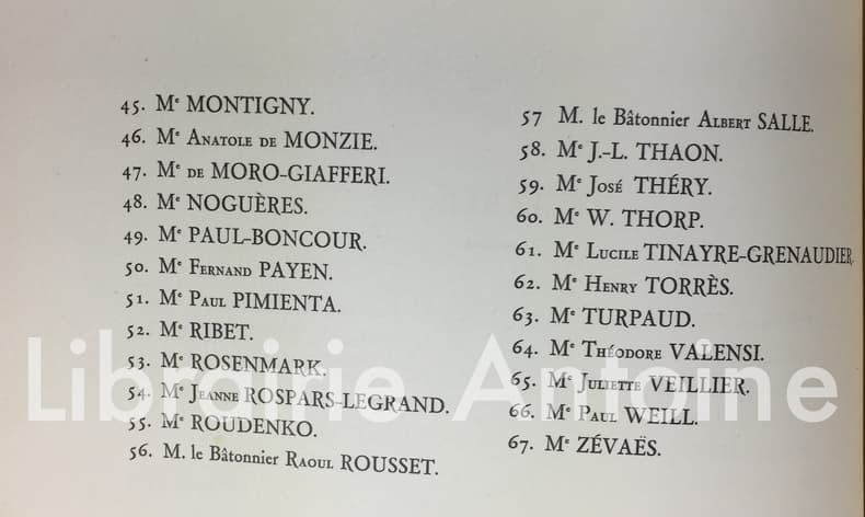 Nos Maîtres !... Silhouettes d'avocats parisiens. Préface d'André Salmon.